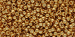 TOHO Round 8/0 Tube 2.5" : 24K Bright Gold Plate