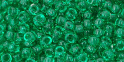 TOHO Round 8/0 Tube 2.5" : Transparent Beach Glass Green
