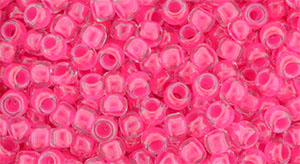 TOHO Round 8/0 Tube 2.5" : Luminous Neon Pink