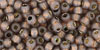 TOHO Round 8/0 Tube 2.5" : PermaFinish - Silver-Lined Milky Nutmeg