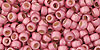 TOHO Round 8/0 Tube 2.5" : PermaFinish - Matte Galvanized Pink Lilac