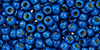 TOHO Round 8/0 Tube 2.5" : PermaFinish - Matte Galvanized Ocean Blue