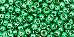 TOHO Round 8/0 Tube 2.5" : Permafinish - Galvanized Spring Green