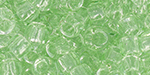TOHO Round 8/0 Tube 2.5" : RE-Glass - Transparent Green