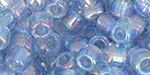 TOHO Round 8/0 Tube 2.5" : RE-Glass - Rainbow Blue