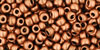 TOHO Round 8/0 Tube 2.5" : HYBRID Frosted Galvanized Copper