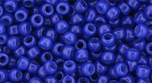 TOHO Round 8/0 Tube 2.5" : HYBRID ColorTrends: Milky - Lapis Blue