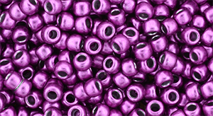 TOHO Round 8/0 Tube 2.5" : HYBRID ColorTrends: Metallic - Pink Yarrow