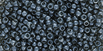 TOHO Round 11/0 Tube 2.5" : Transparent Gray Luster