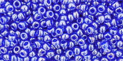 TOHO Round 11/0 Tube 2.5" : Transparent-Lustered Cobalt