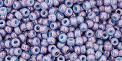 TOHO Round 11/0 : Marbled Opaque Lt Blue/Amethyst