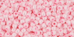 TOHO Round 11/0 Tube 2.5" : Opaque-Lustered Baby Pink