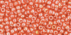 TOHO Round 11/0 Tube 5.5" : Opaque-Lustered Pumpkin