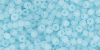 TOHO Round 11/0 Tube 5.5" : Ceylon Frosted Aqua