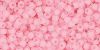 TOHO Round 11/0 Tube 2.5" : Ceylon Frosted Innocent Pink