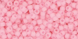 TOHO Round 11/0 Tube 5.5" : Ceylon Frosted Innocent Pink