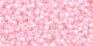 TOHO Round 11/0 Tube 2.5" : Ceylon Innocent Pink