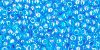 TOHO Round 11/0 : Transparent-Rainbow Dk Aqua