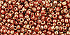 TOHO Round 11/0 Tube 2.5" : Gilded Marble Red