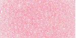 TOHO Round 11/0 Tube 2.5" : Transparent-Rainbow Ballerina Pink