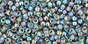 TOHO Round 11/0 Tube 5.5" : Transparent-Rainbow Gray