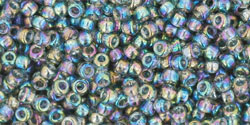 TOHO Round 11/0 Tube 5.5" : Transparent-Rainbow Gray