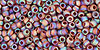 TOHO Round 11/0 Tube 2.5" : Transparent-Rainbow Frosted Smoky Topaz