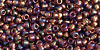 TOHO Round 11/0 Tube 2.5" : Copper-Lined Rainbow Lt Amethyst