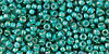 TOHO Round 11/0 Tube 2.5" : Inside-Color Rainbow Lt Sapphire/Opaque Teal-Lined