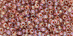 TOHO Round 11/0 Tube 2.5" : Sun Glow Silk Inside Dyed
