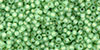 TOHO Round 11/0 Tube 2.5" : Silver-Lined Milky Peridot