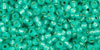 TOHO Round 11/0 Tube 5.5" : Silver-Lined Milky Teal