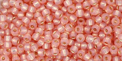 TOHO Round 11/0 Tube 2.5" : Silver-Lined Milky Peach