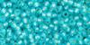 TOHO Round 11/0 Tube 5.5" : Silver-Lined Milky Aqua