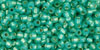 TOHO Round 11/0 Tube 2.5" : Silver-Lined Milky Dk Peridot