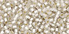 TOHO - Round 11/0 : Silver-Lined Frosted Crystal