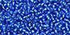 TOHO Round 11/0 Tube 2.5" : Silver-Lined Dk Aqua