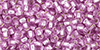 TOHO Round 11/0 Tube 2.5" : Silver-Lined Baby Pink