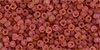 TOHO Round 11/0 Tube 2.5" : Inside-Color Rainbow Frosted Lt Topaz/Mauve-Lined