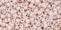 TOHO Round 11/0 Tube 5.5" : Opaque-Rainbow-Frosted Cherry Blossom
