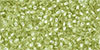 TOHO Round 11/0 Tube 2.5" : Silver-Lined Lt Lime Green
