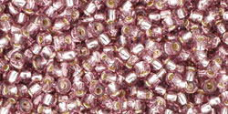 TOHO Round 11/0 Tube 2.5" : Silver-Lined Lt Amethyst