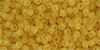 TOHO Round 11/0 : Transparent Frosted Med Topaz