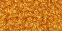 TOHO Round 11/0 : Transparent Med Topaz