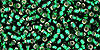 TOHO Round 11/0 Tube 2.5" : Silver-Lined Green Emerald