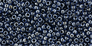 TOHO Round 11/0 Tube 2.5" : Inside-Color/Transparent-Luster - Navy Blue