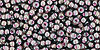 TOHO Round 11/0 Tube 2.5" : Inside-Color Lustered Black Diamond/Pink-Lined