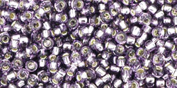 TOHO Round 11/0 Tube 5.5" : Silver-Lined Tanzanite