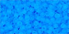 TOHO Round 11/0 : Transparent-Frosted Med Aquamarine