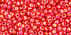 TOHO Round 11/0 Tube 2.5" : Opaque-Rainbow Cherry